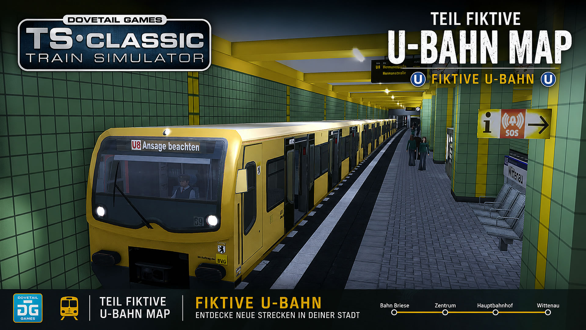 Fiktive U-Bahn Strecke